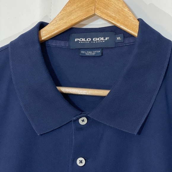 Polo Golf Ralph Lauren Navy Crest Polo Shirt XL - Picture 3 of 6